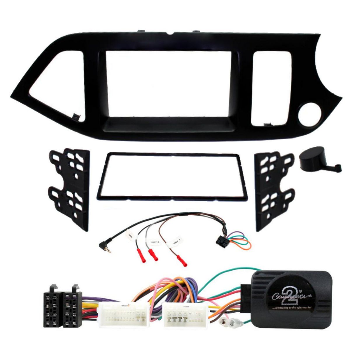 Aerpro Double Din Black Install Kit To Suit Kia - Picanto FP8552K