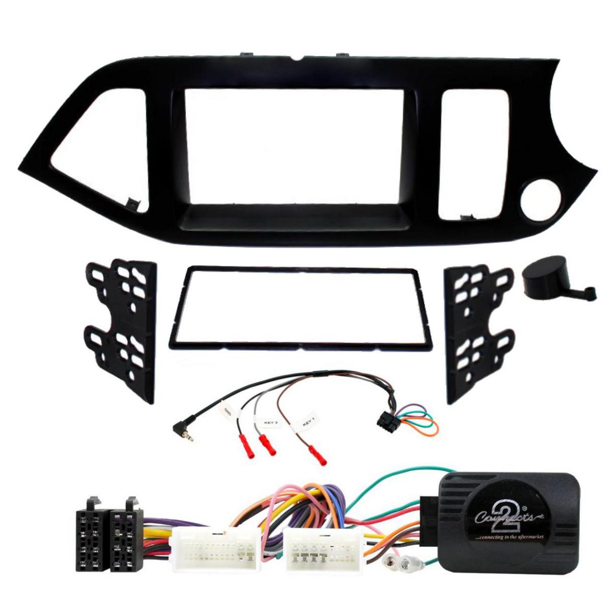 Aerpro Double Din Black Install Kit To Suit Kia - Picanto FP8552K