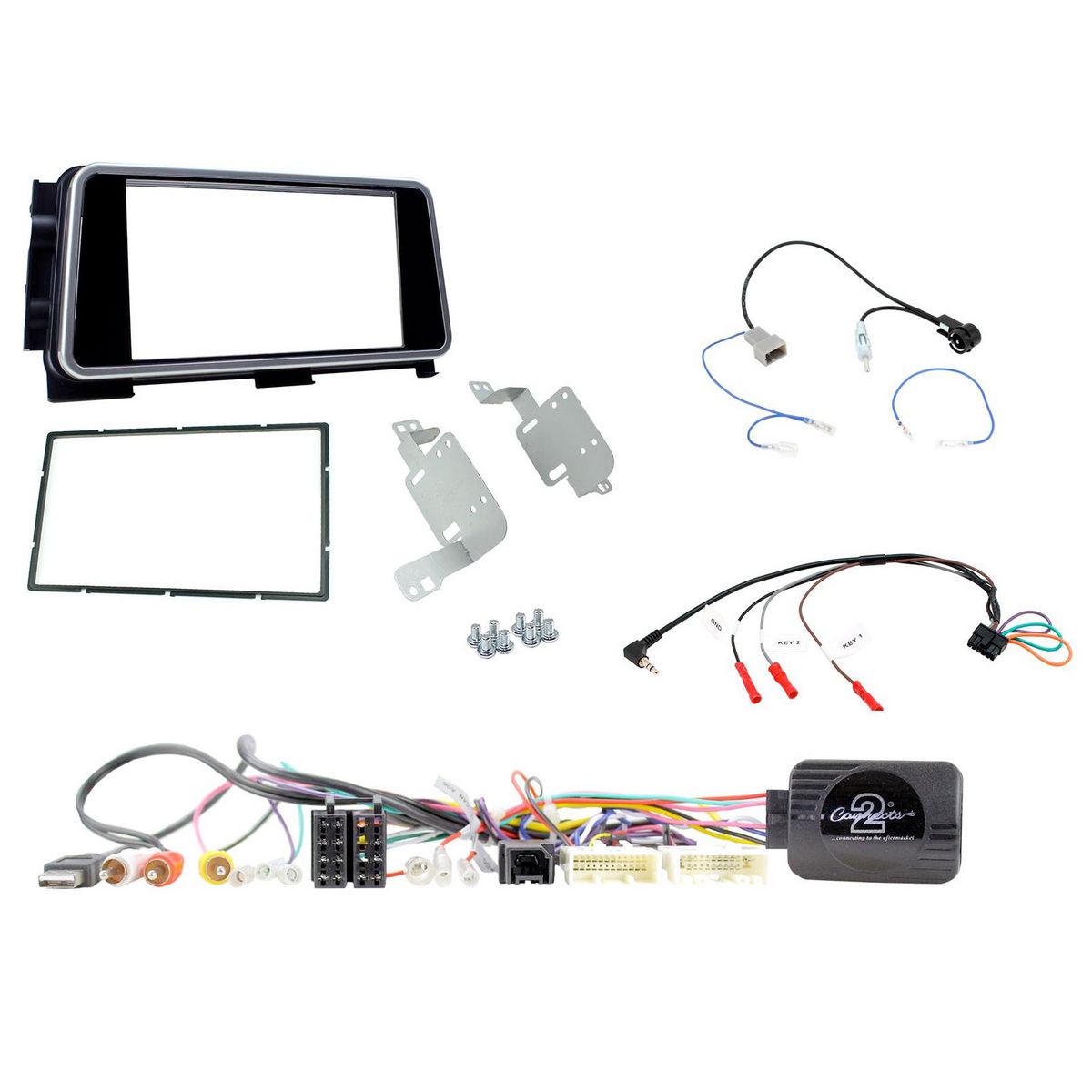 Aerpro Double Din Install Kit To Suit Nissan Micra (Gloss Black) FP8495K