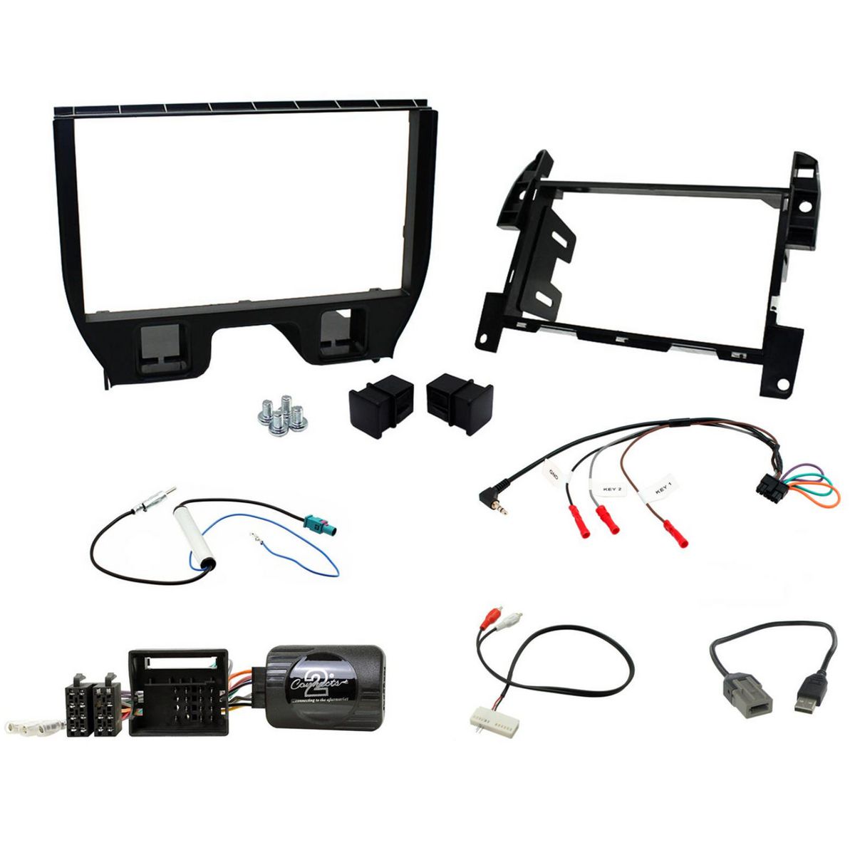 Aerpro Double Din Black Install Kit To Suit Citroen - C3 (Without Parking Sensor Audoo) FP8362KC