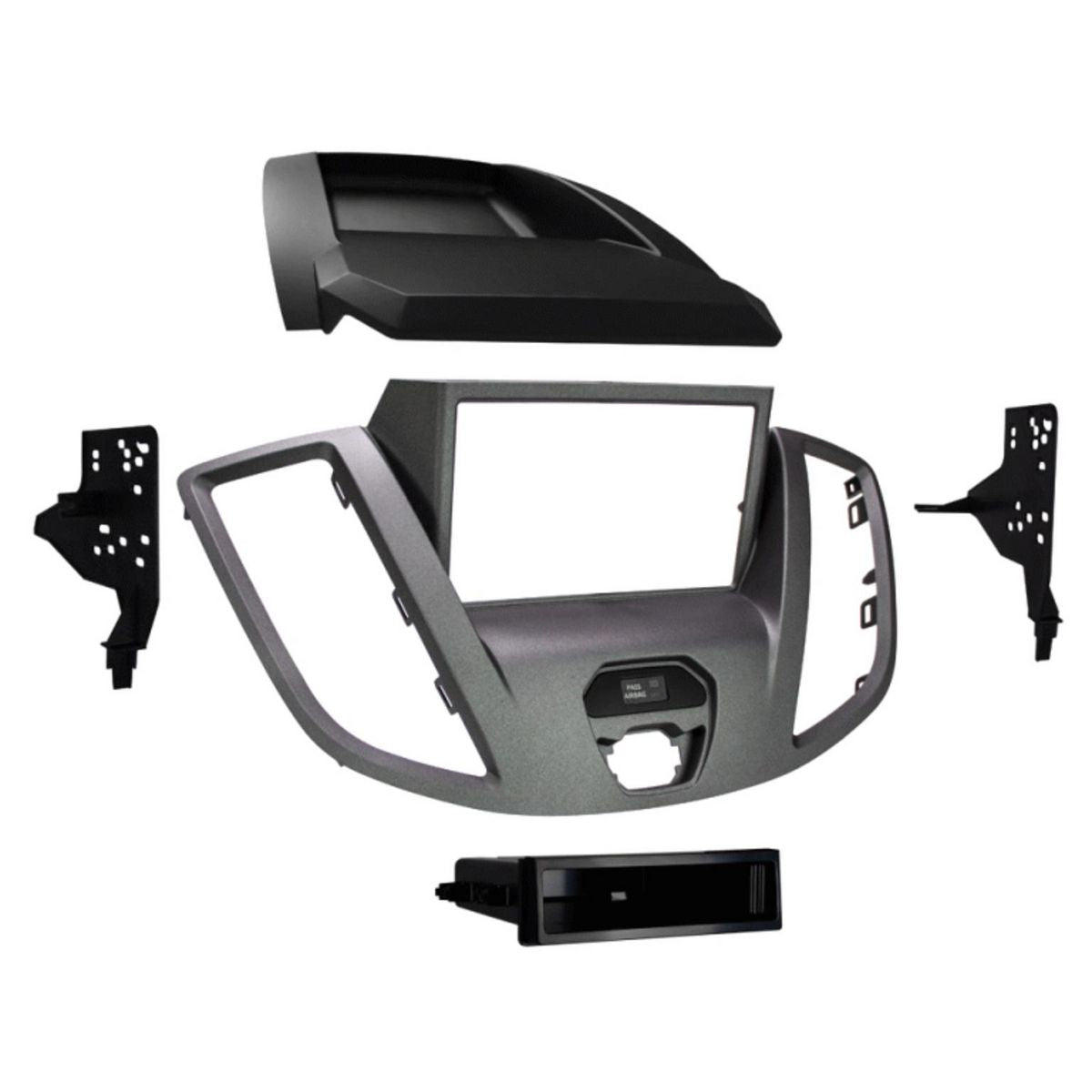 Aerpro Single & Double Din Grey Facia Kit To Suit Ford FP8546