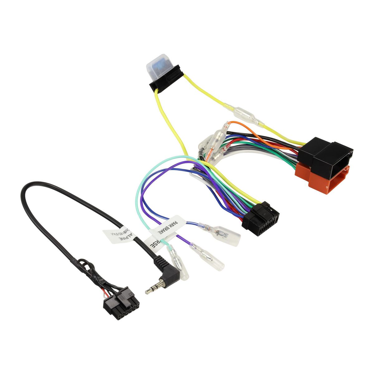 Aerpro App9 Secondary Iso Harness & Swc Patch Lead To Suit Alpine Av Head Units (16 Square Pin Connector) APP9ALPV
