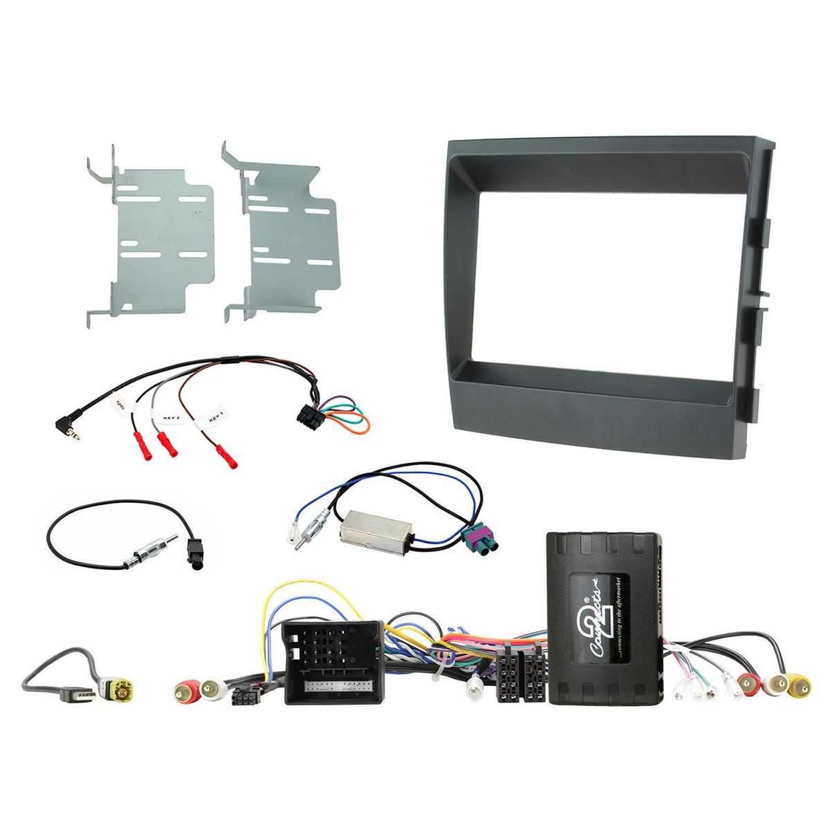 Aerpro Double Din Install Kit To Suit Porsche Panamera  Non Amplified - Parking Assist Visualisation (Black) FP8506K