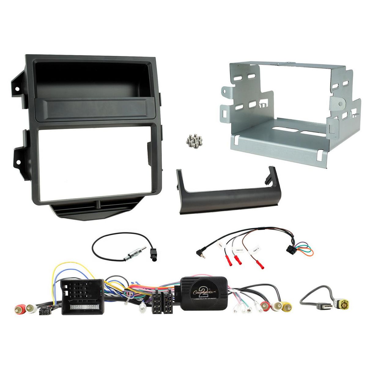 Aerpro Double Din Install Kit To Suit Porsche Macan  Non Amplified (Black) FP8512K