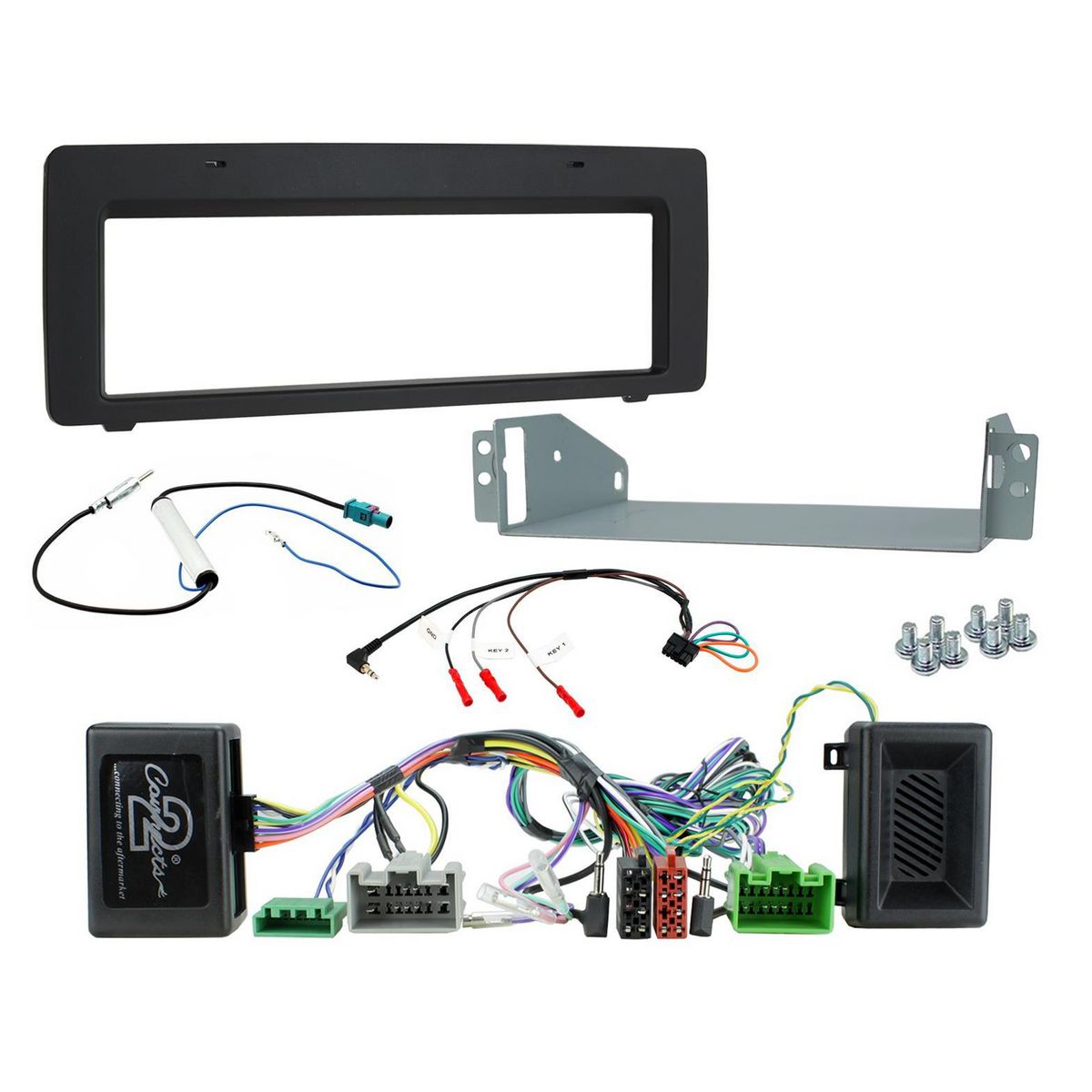 Aerpro Single Din Install Kit Black Suits Volvo Various Models FP8498K