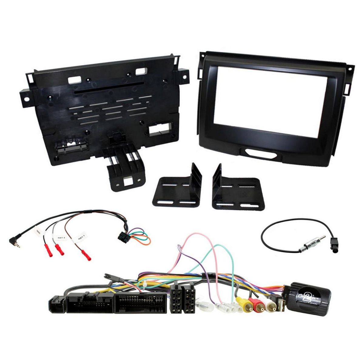 Aerpro Double Din Install Kit To Suit Ford Ranger Px 3  4.2 Oem Displays Only (Black) FP8473K
