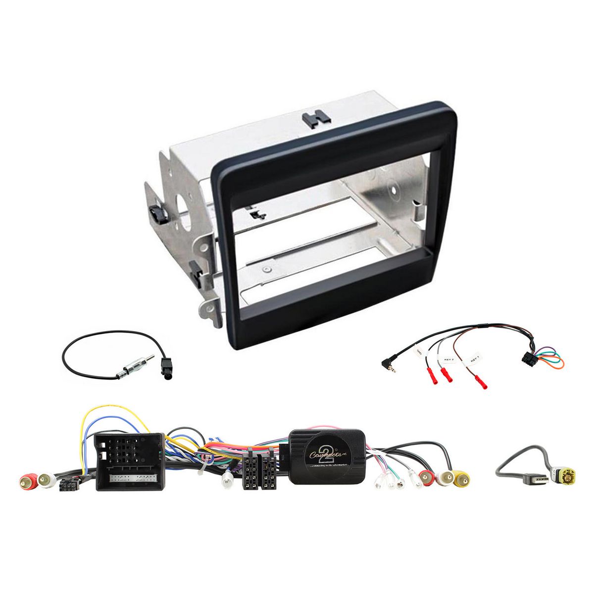 Aerpro Double Din Install Kit To Suit Porsche 911  Non Amplified (Black) FP8516K