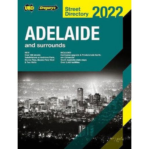 UBD Adelaide Street Directory 2022 60th Edition 9780730000000