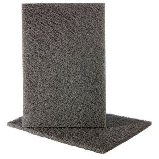 GRP Grey Abrasive Hand Pad 600 Grit 6 x 9 inch 2 Pack 026012G-2