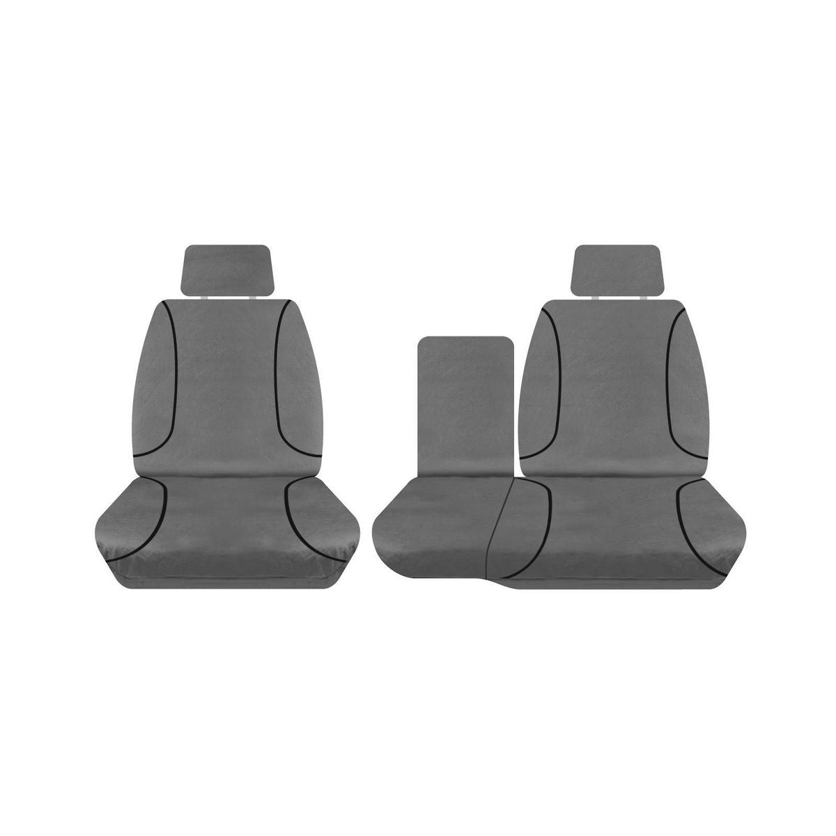 Sperling Tradies Canvas Front Grey Seat Covers Suits Patrol 2004-2017 RM1009TRG