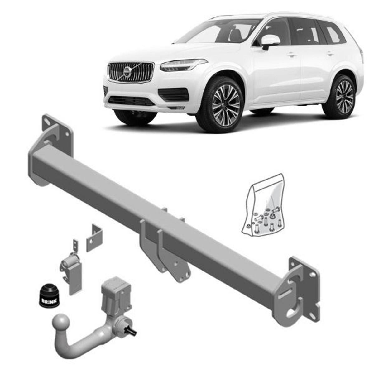 TAG BRINK Euro Vertical Detachable Tongue Towbar BR-605900