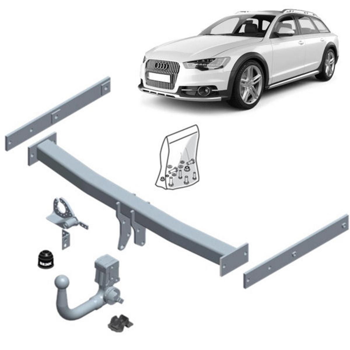 TAG BRINK Euro Vertical Detachable Tongue Towbar BR-589500