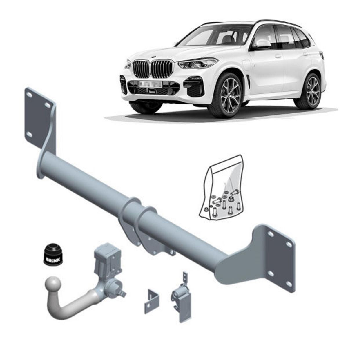 TAG BRINK Euro Vertical Detachable Tongue Towbar BR-586900