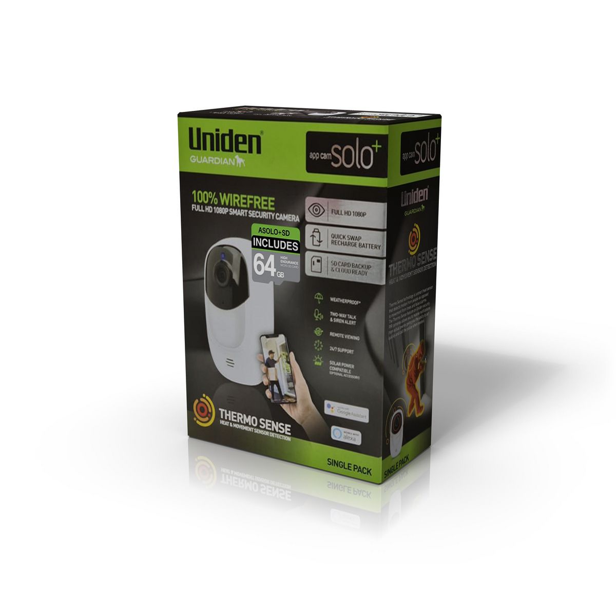 Uniden Guardian App Cam Solo+ Camera Single Pack APPCAMSOLO+