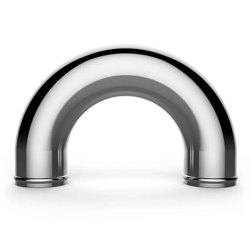 SAAS Aluminium Pipe 76Mm ID x 180 Degree Polished SAP76180P