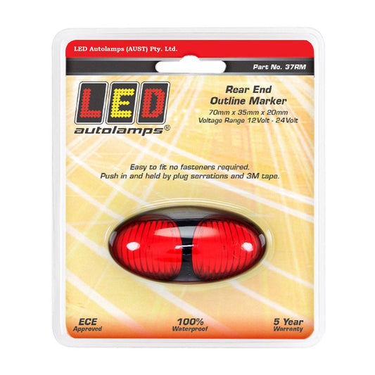 LED Autolamps Single Blister Marker Lamps 37RM