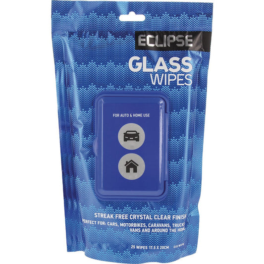 Eclipse Wipes Glass 25 Pack EGCWIPE