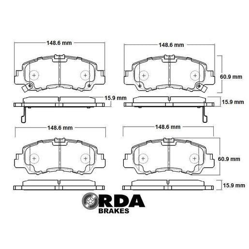 RDA Extreme Heavy Duty Brake Pad Set RDX2467SM
