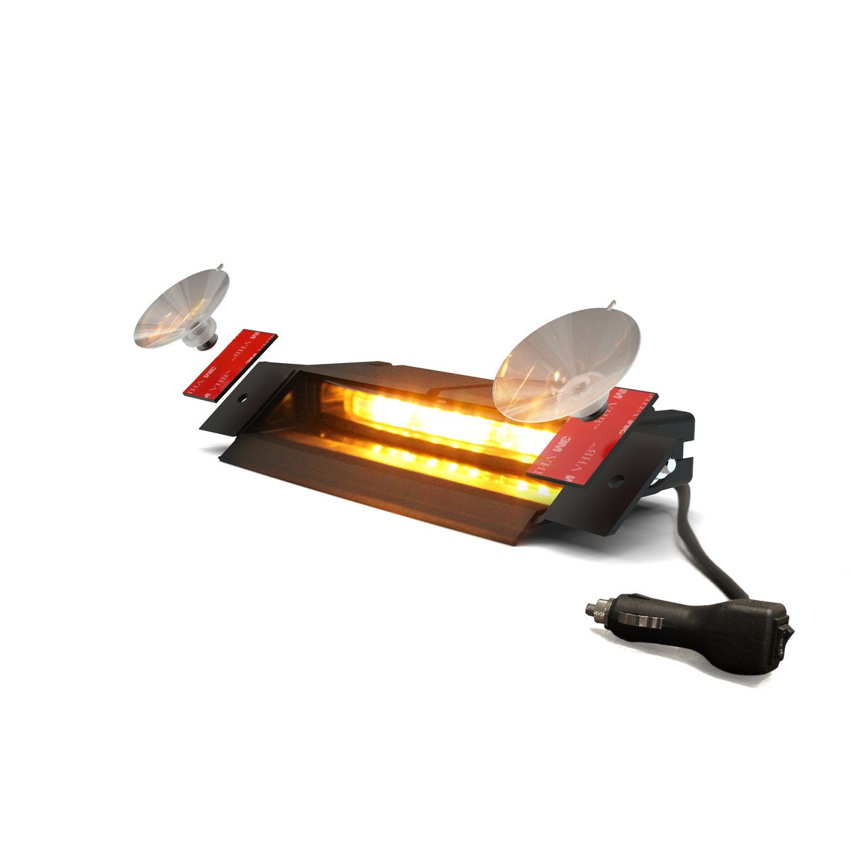 Ecco 12/24V Single Row Dual Colour Amber-White Directional Deck,Dash,Visor Light ED5051VDL1-AW