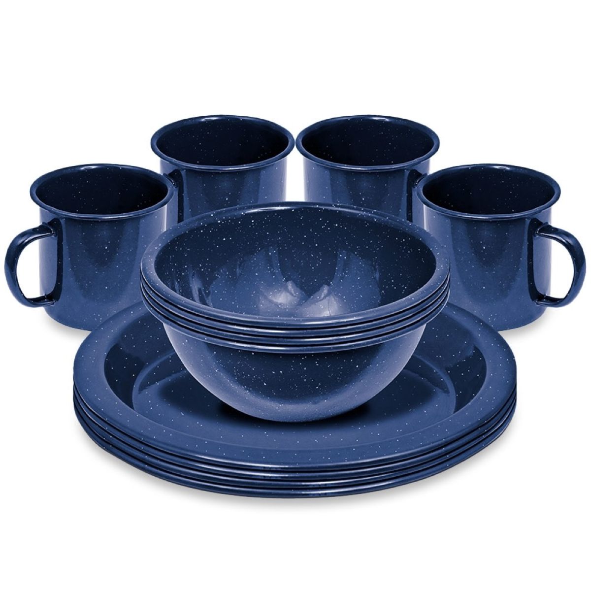 Campfire Enamel 4 Person Dinner Set 12pcs 727623