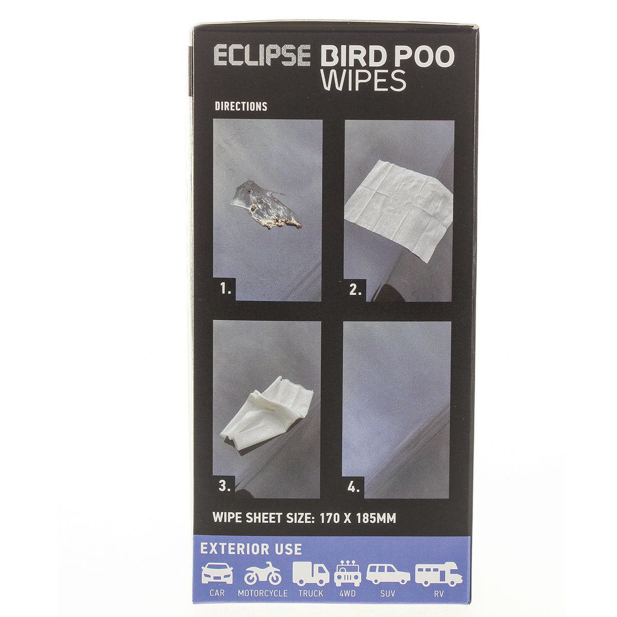 Eclipse Bird Poo Wipes 15 Pack EBPW15