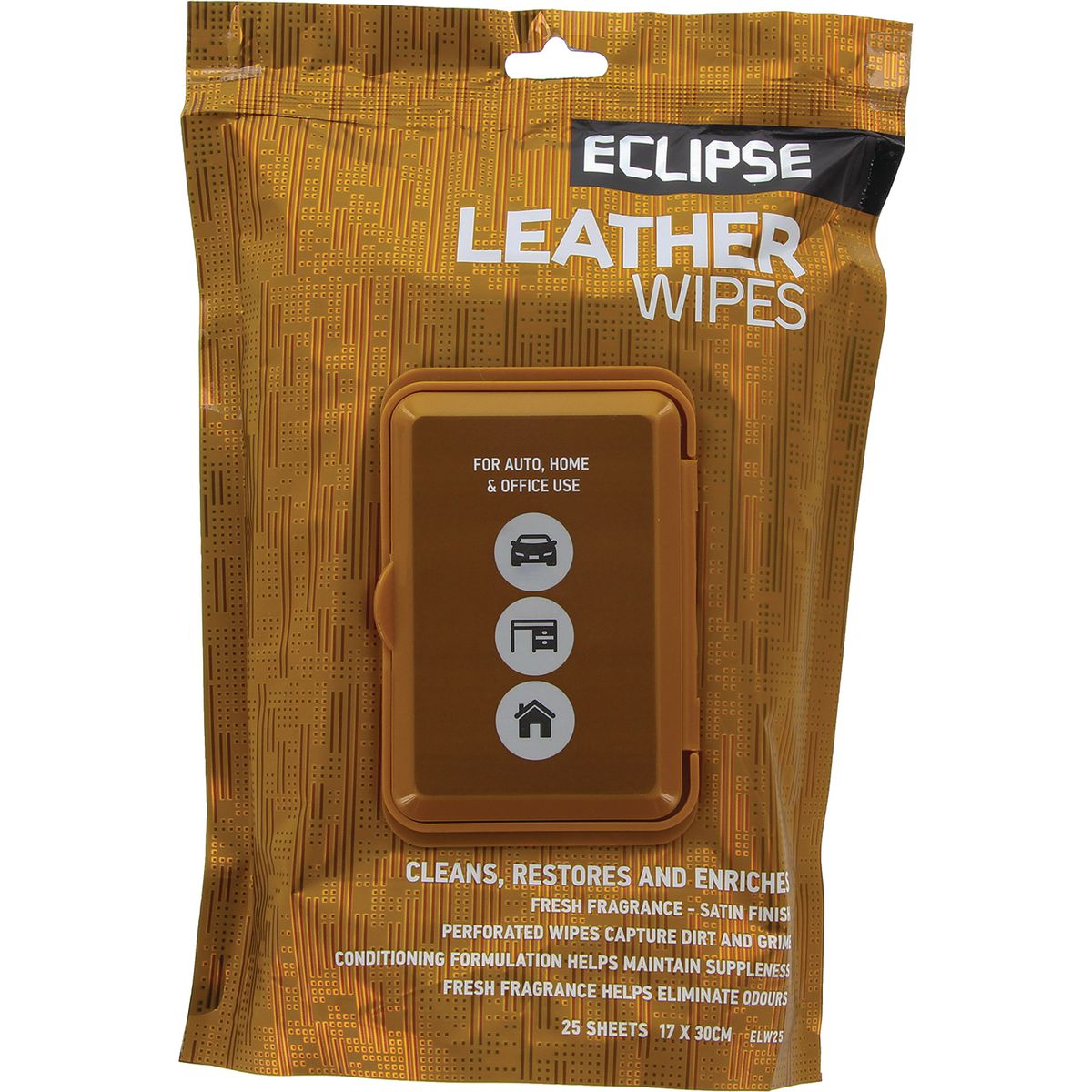 Eclipse Leather Wipes 25 Pack ELW25