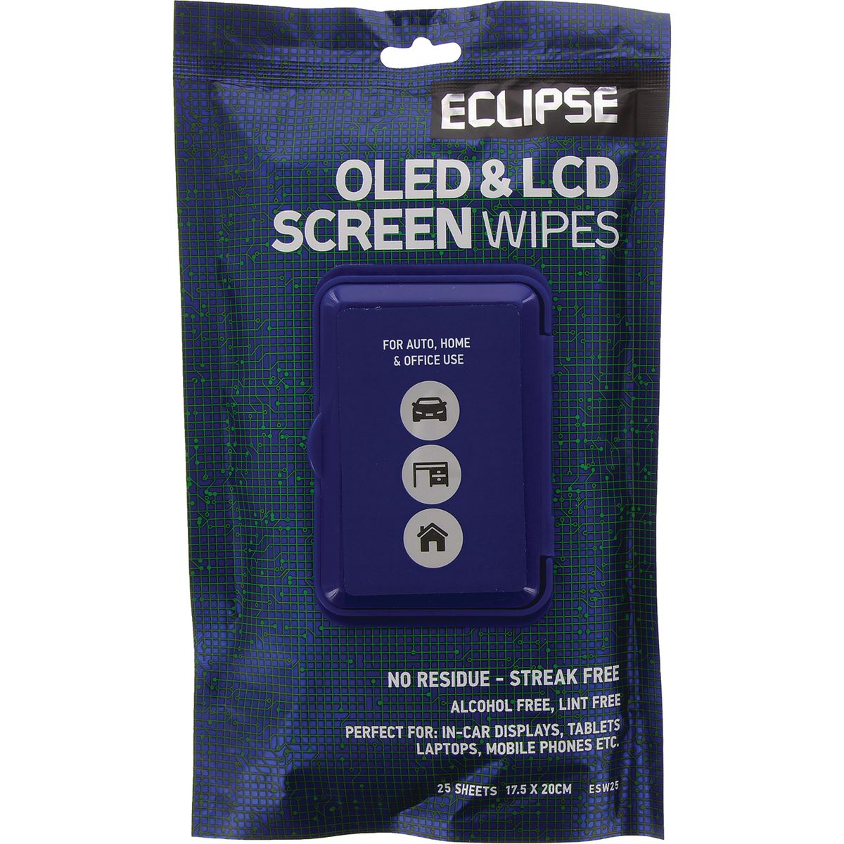 Eclipse OLED & Lcd Screen Wipes 25 Pack ESW25