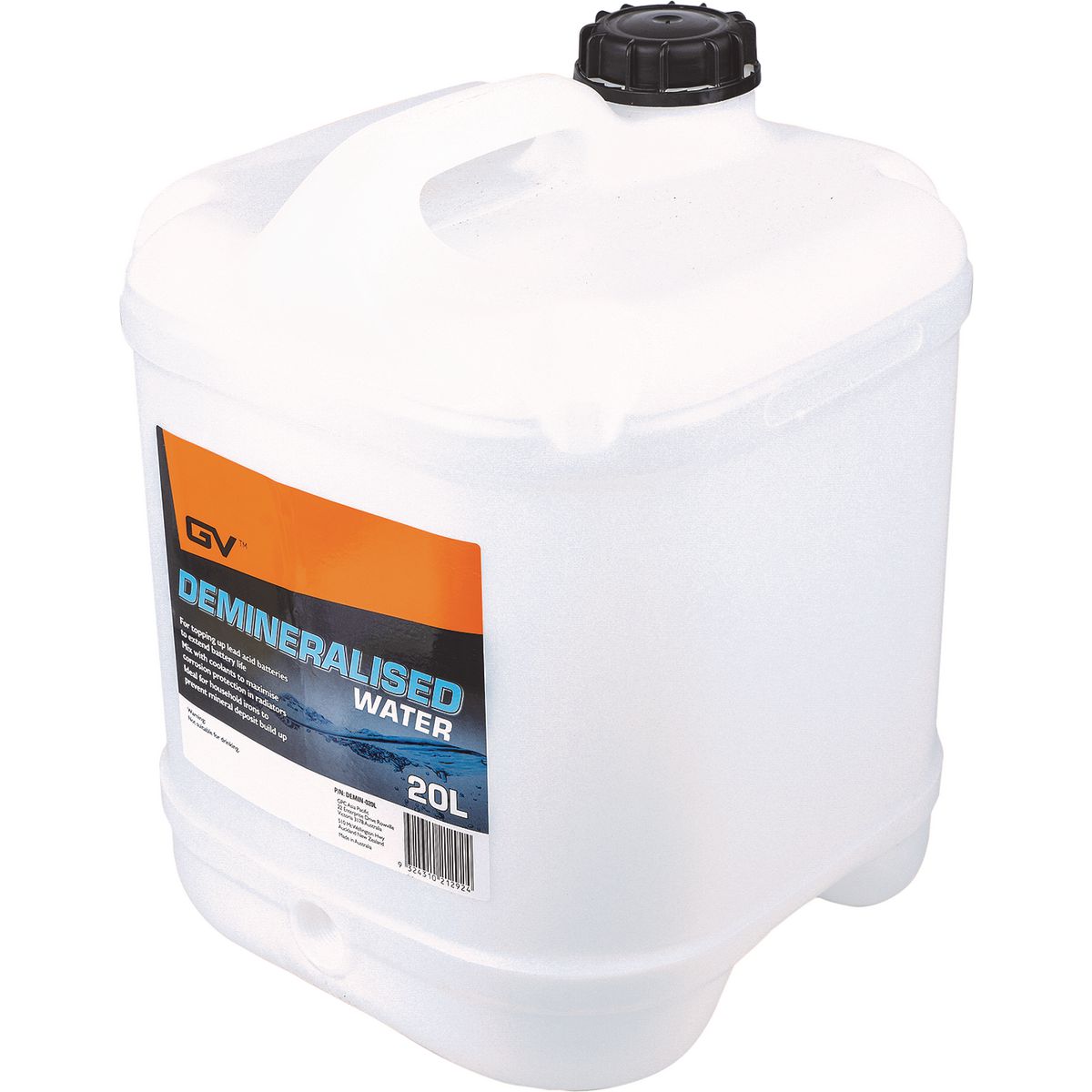 GV Oils Demineralised Water 20L DEMIN-020L
