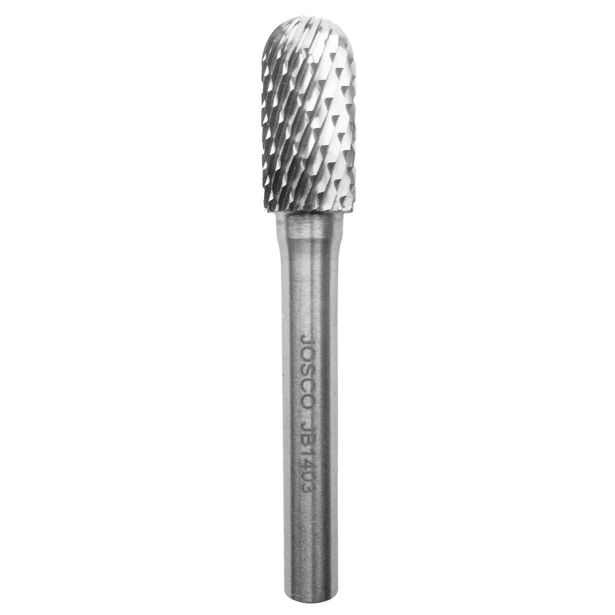 Josco 10mm x 20mm D-Cut Carbide Burr Ball Nosed Cylinder JB1403