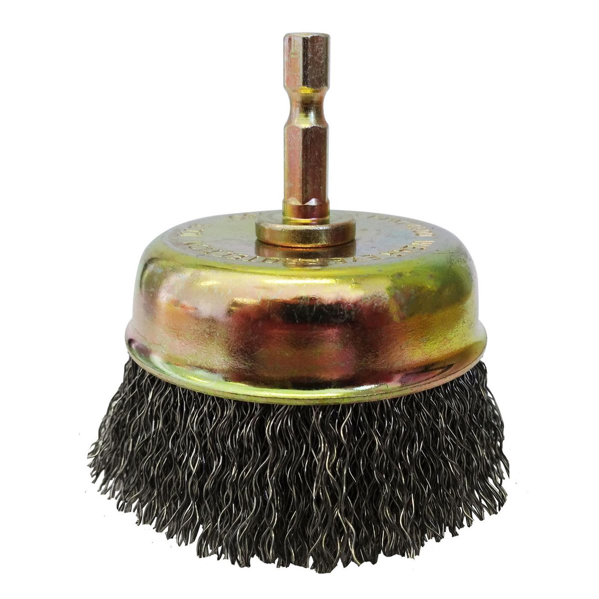 Josco 75mm Spindle-Mounted Crimped Cup Brush JCC75
