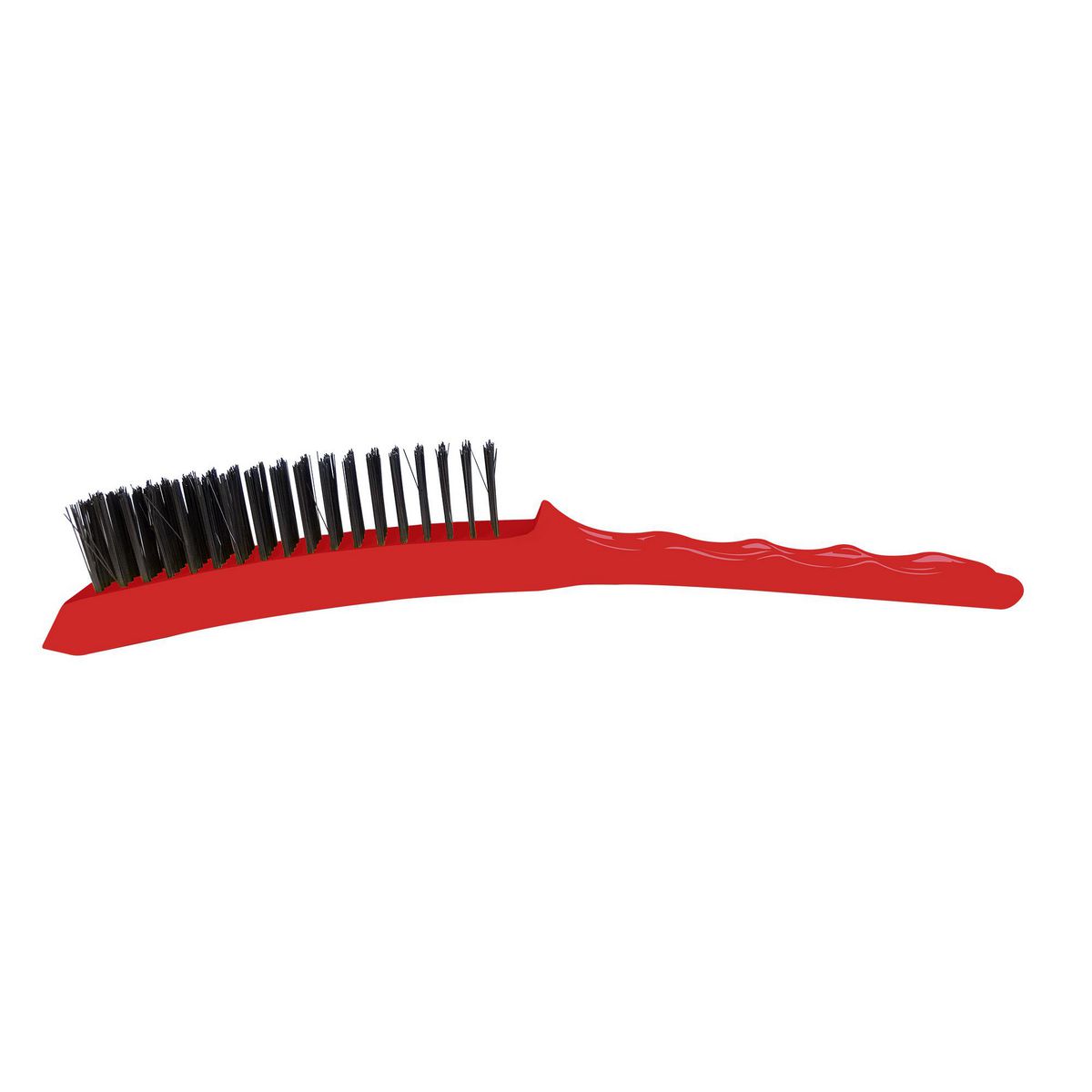 Josco Brush Hand 4R Plastic Long Handle Red 402