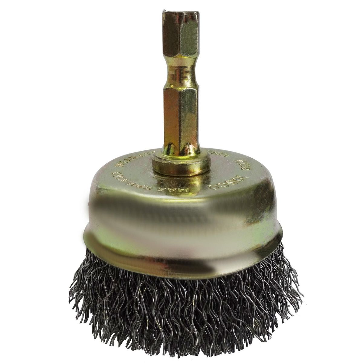 Josco 50mm Spindle-Mounted Crimped Cup Brush JCC50