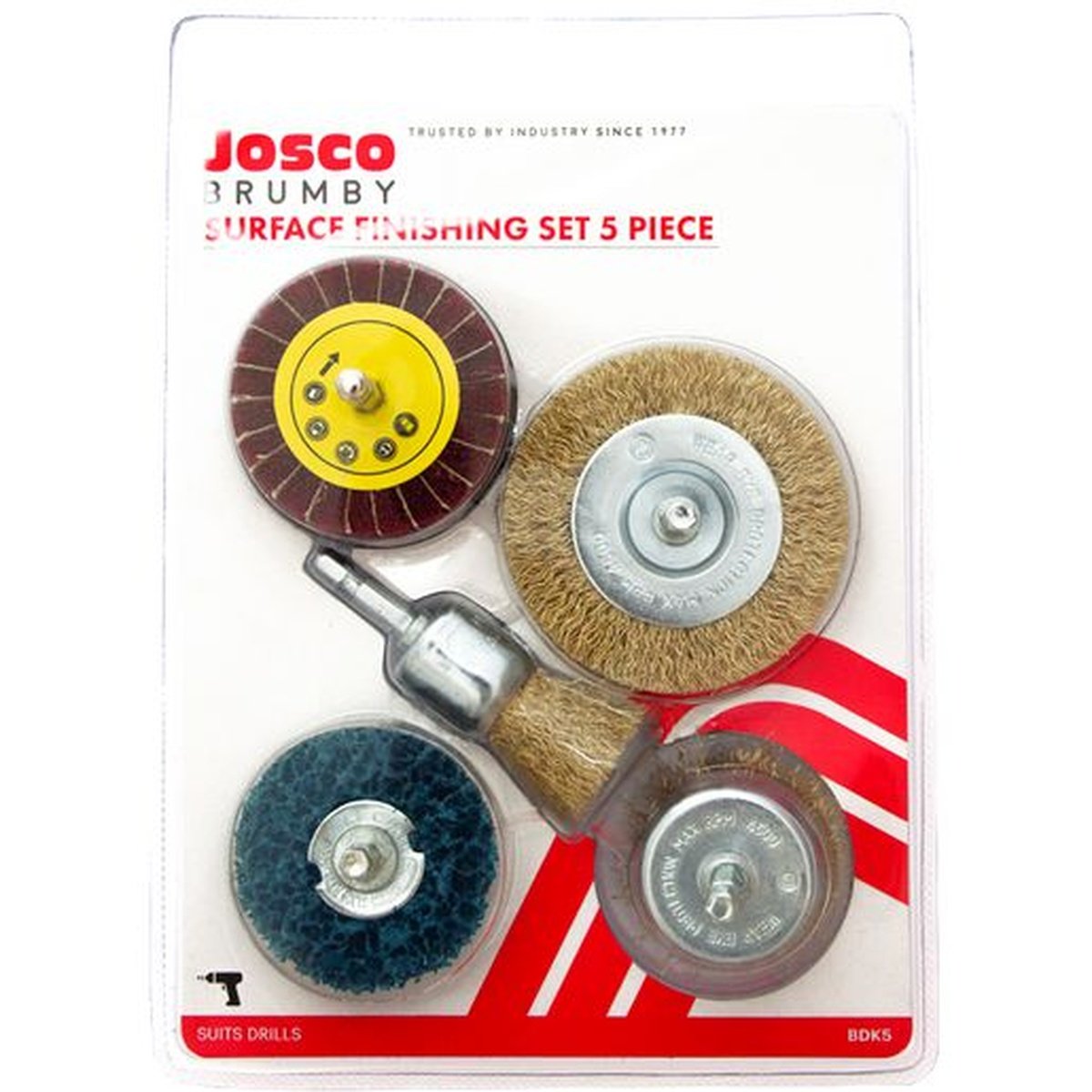 Josco Drill Accessory Kit 10 Piece BDK5