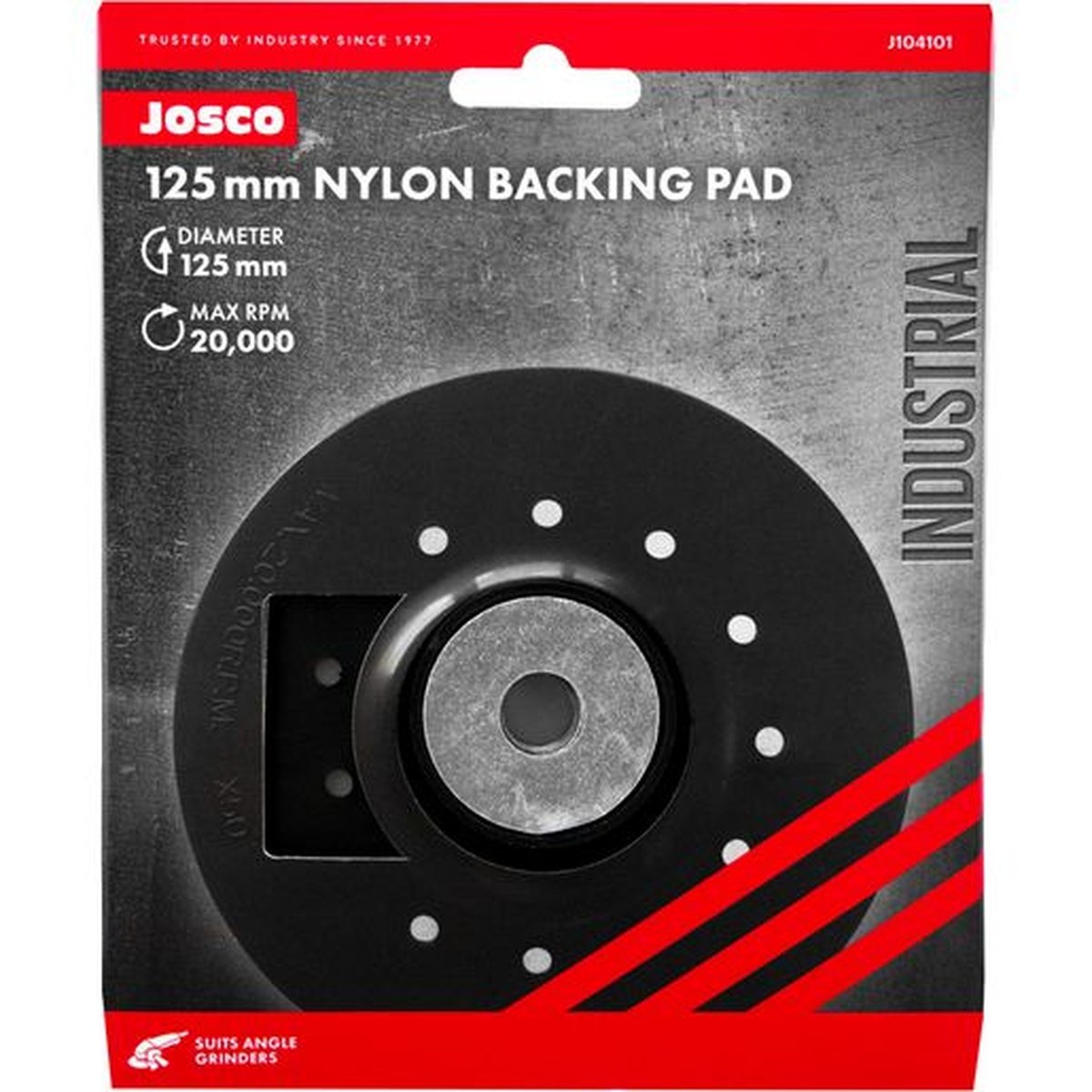 Josco 125mm Backing Pad Nylon M14 J104101