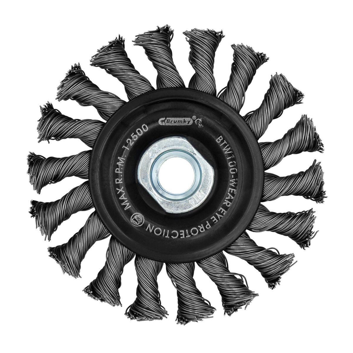 Josco 100mm Twistknot Multi-Thread Wheel Brush BTW100