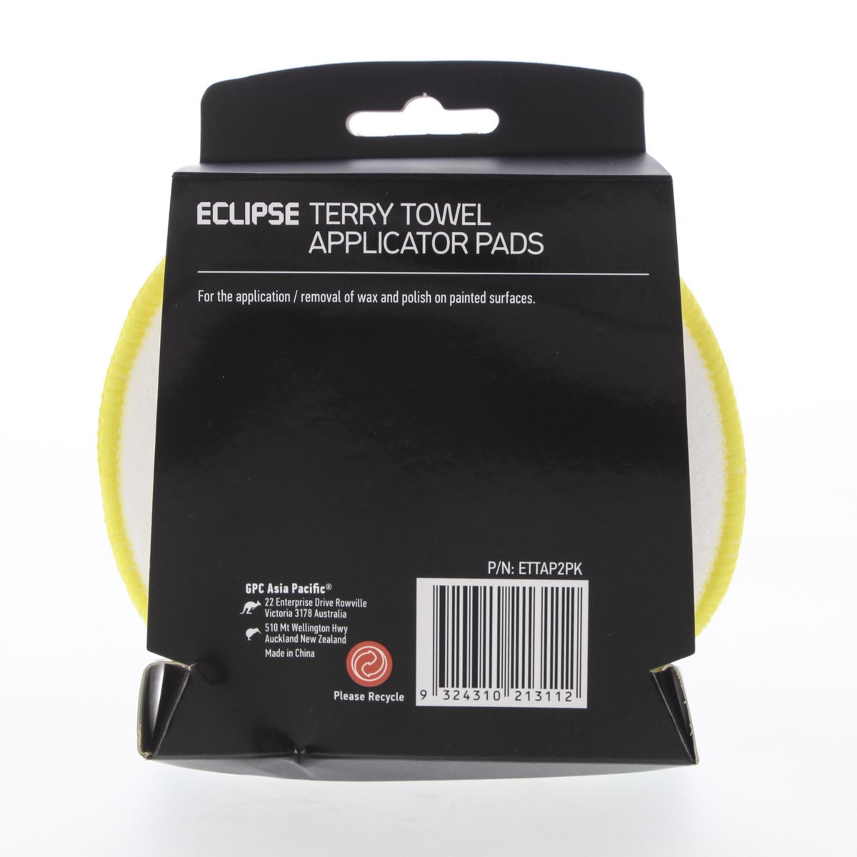 Eclipse Terry Cloth Applicator 2 Pack ETTAP2PK
