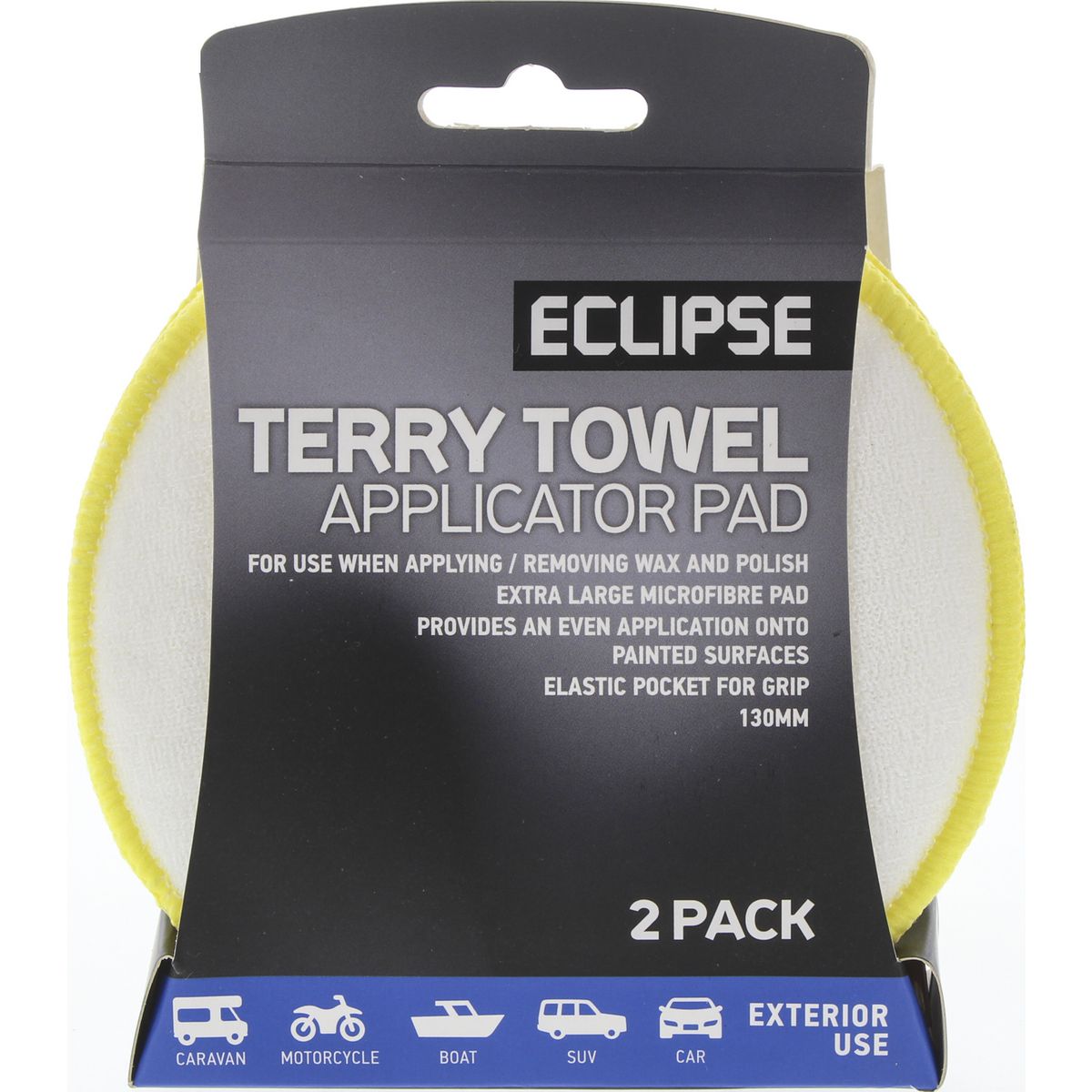 Eclipse Terry Cloth Applicator 2 Pack ETTAP2PK