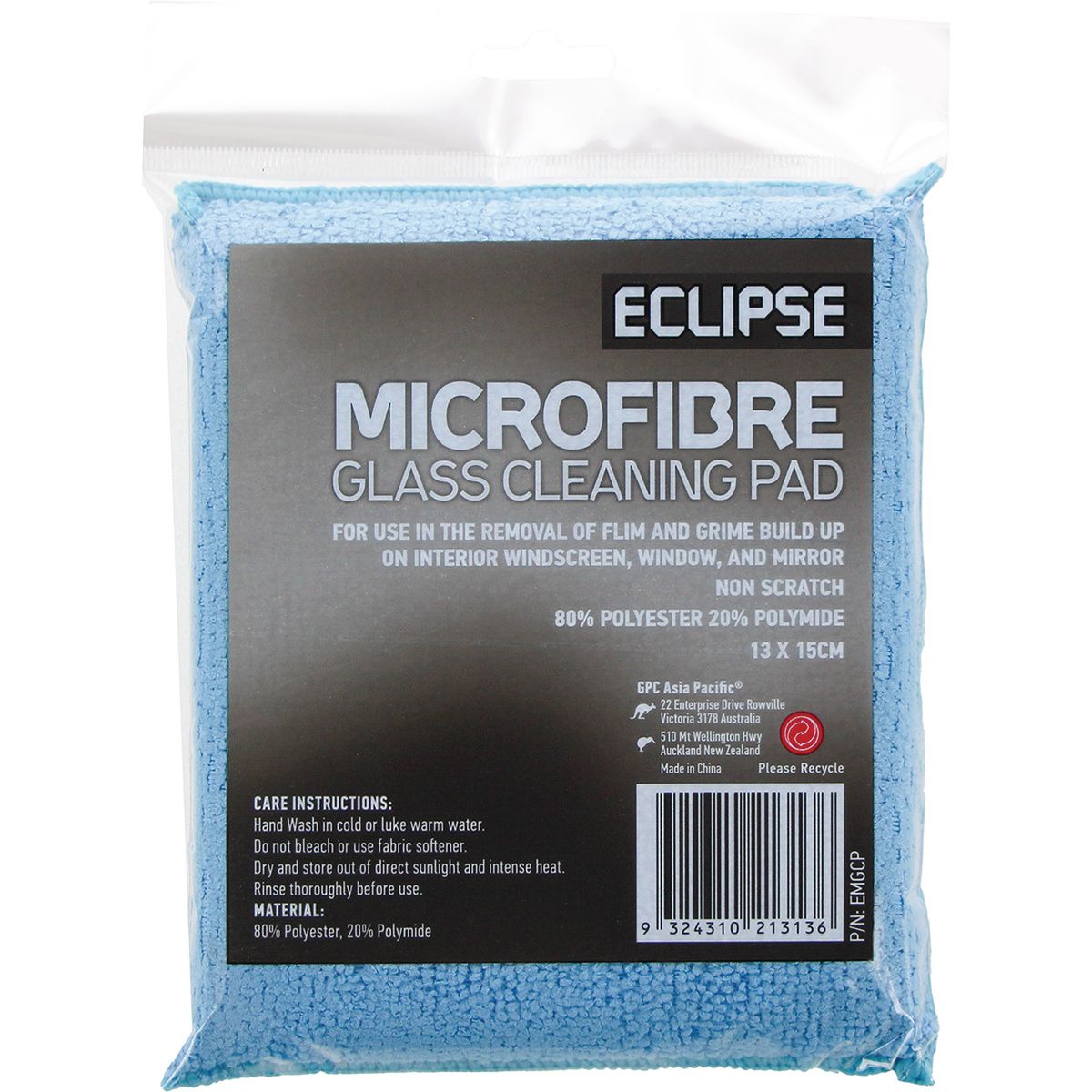 Eclipse Microfibre Glass Cleaning Pad EMGCP