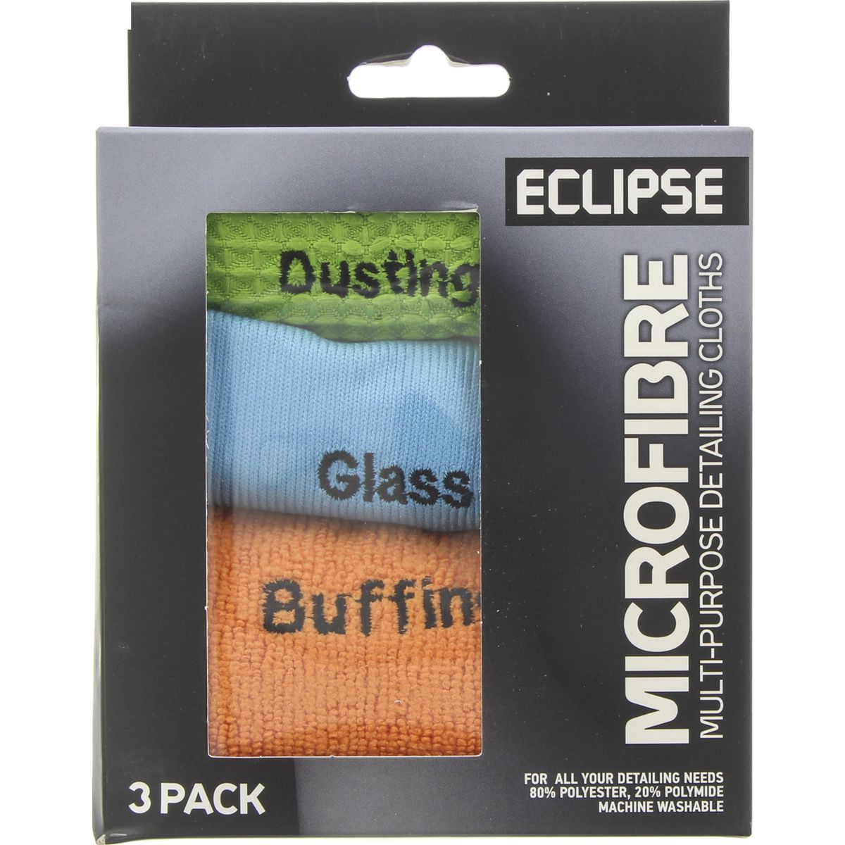 Eclipse Assorted Detailing Cloths 3 Pack EMPDC3PK