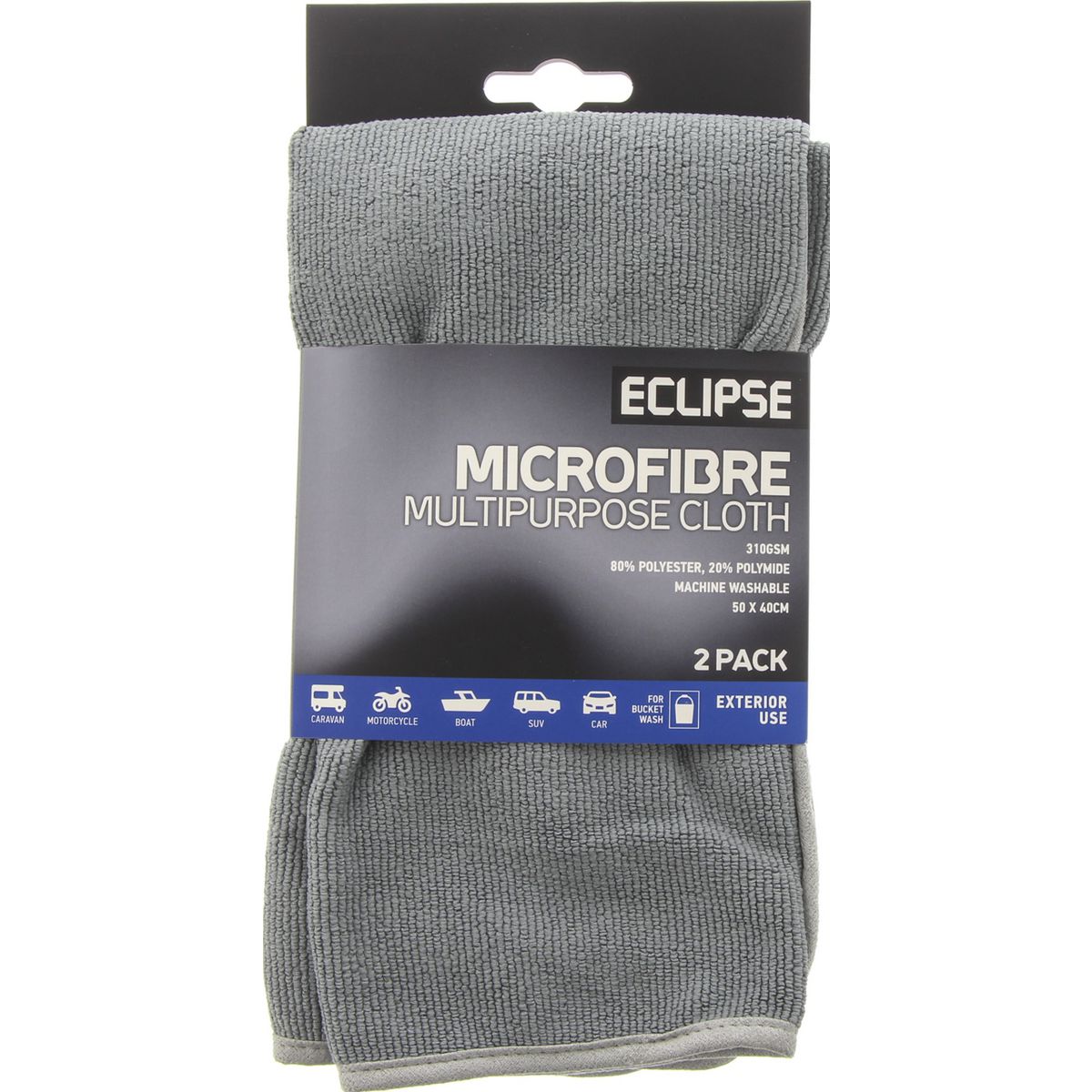 Eclipse Microfibre Multi Purpose Cloth 310Gsm EMFMPC2PK