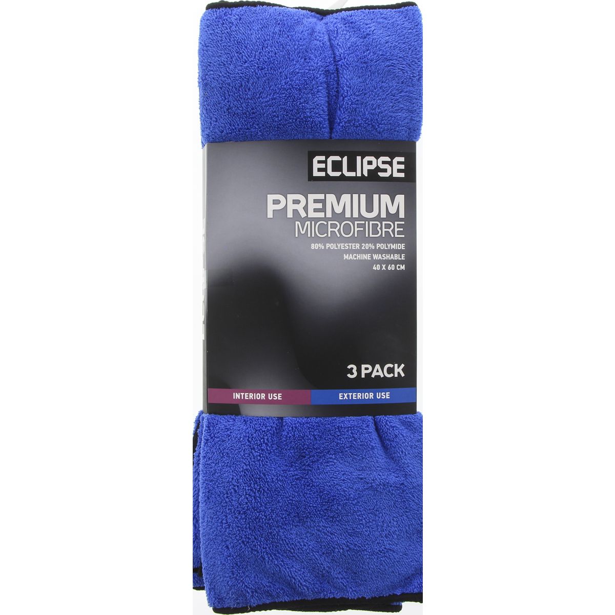 Eclipse Premium Microfibre Cloth 40 X 60cm 3 Pack EPMFC3