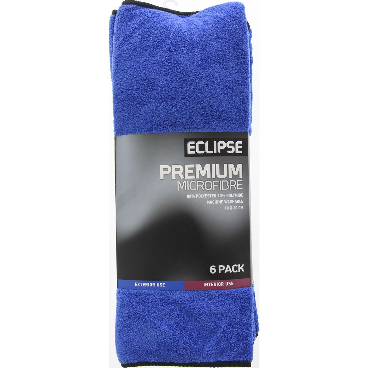 Eclipse Premium Microfibre Cloths 40 X 60cm 6 Pack EPMFC6