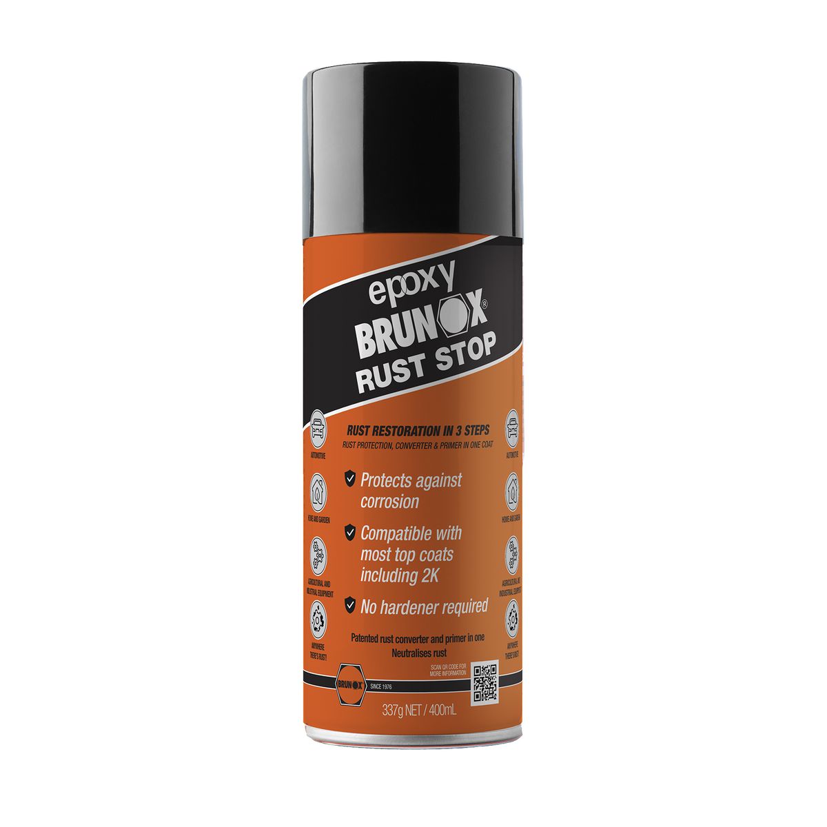 Brunox Rust Converter & Epoxy Primer 400ml Aerosol BR040EP