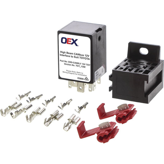 OEX High Beam Canbus Signal Detect Interface fits Toyota Vehicles For Driving Light Solutions DSS-CANRLY 12V TOY
