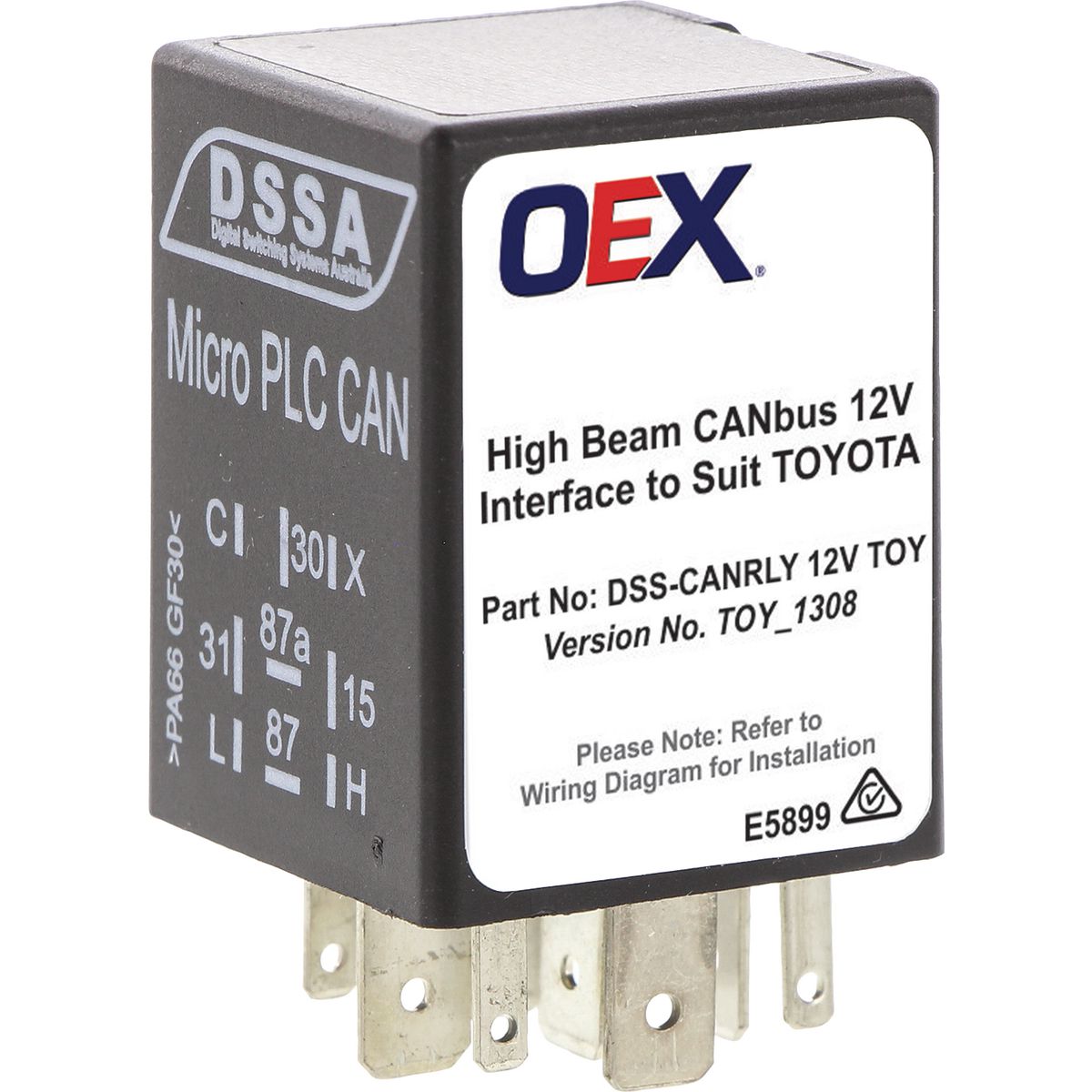 OEX High Beam Canbus Signal Detect Interface fits Toyota Vehicles For Driving Light Solutions DSS-CANRLY 12V TOY