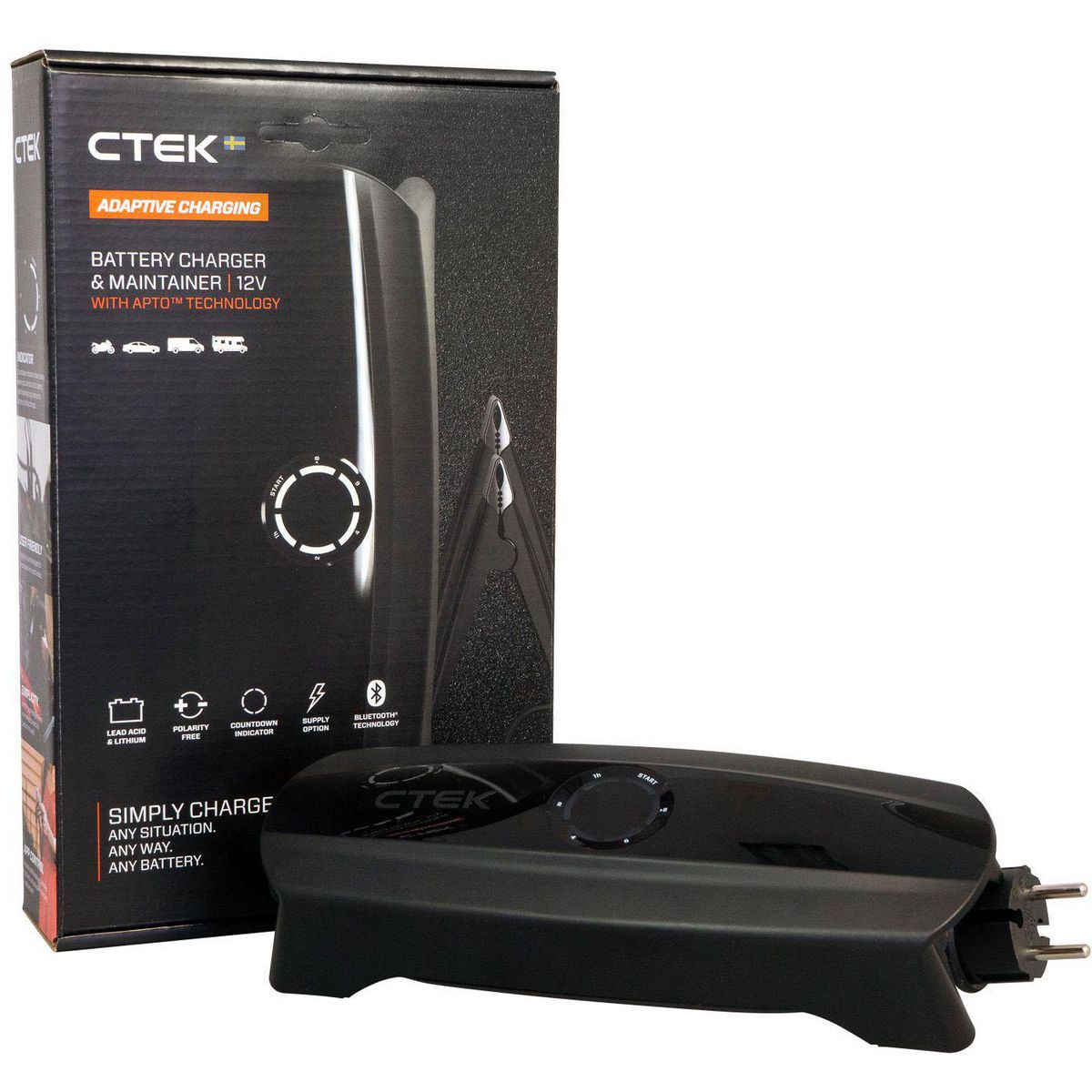 CTEK CS One 12v Lead Acid and Lithium Battery Charger 40-333