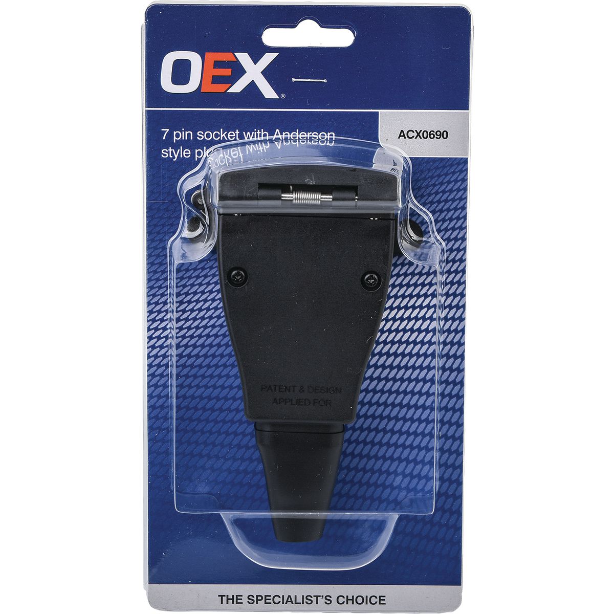 OEX 7 Pin Socket With Anderson Style Plug ACX0690