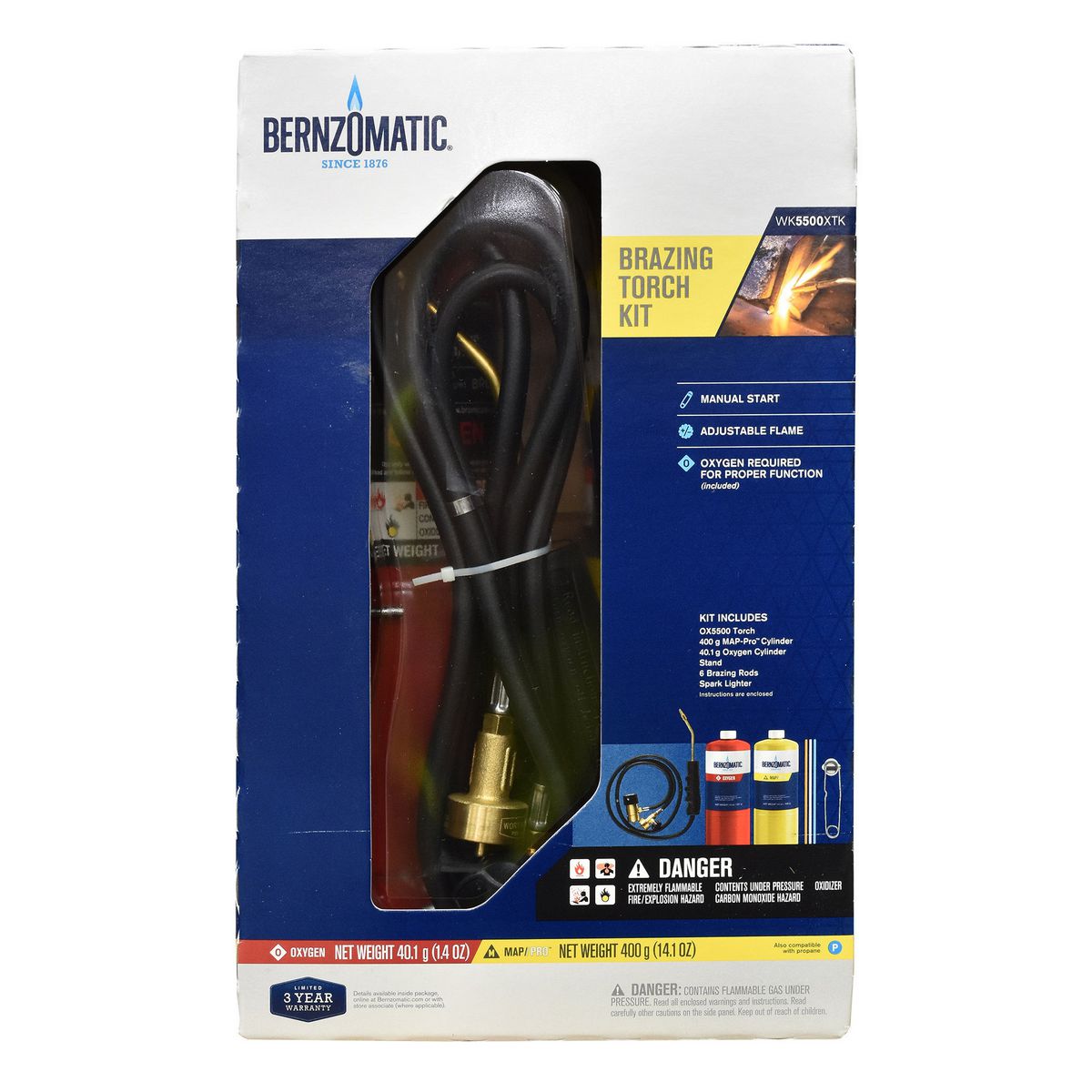 Bernzomatic Oxygen and MAP-Pro Kit WK5500XTK