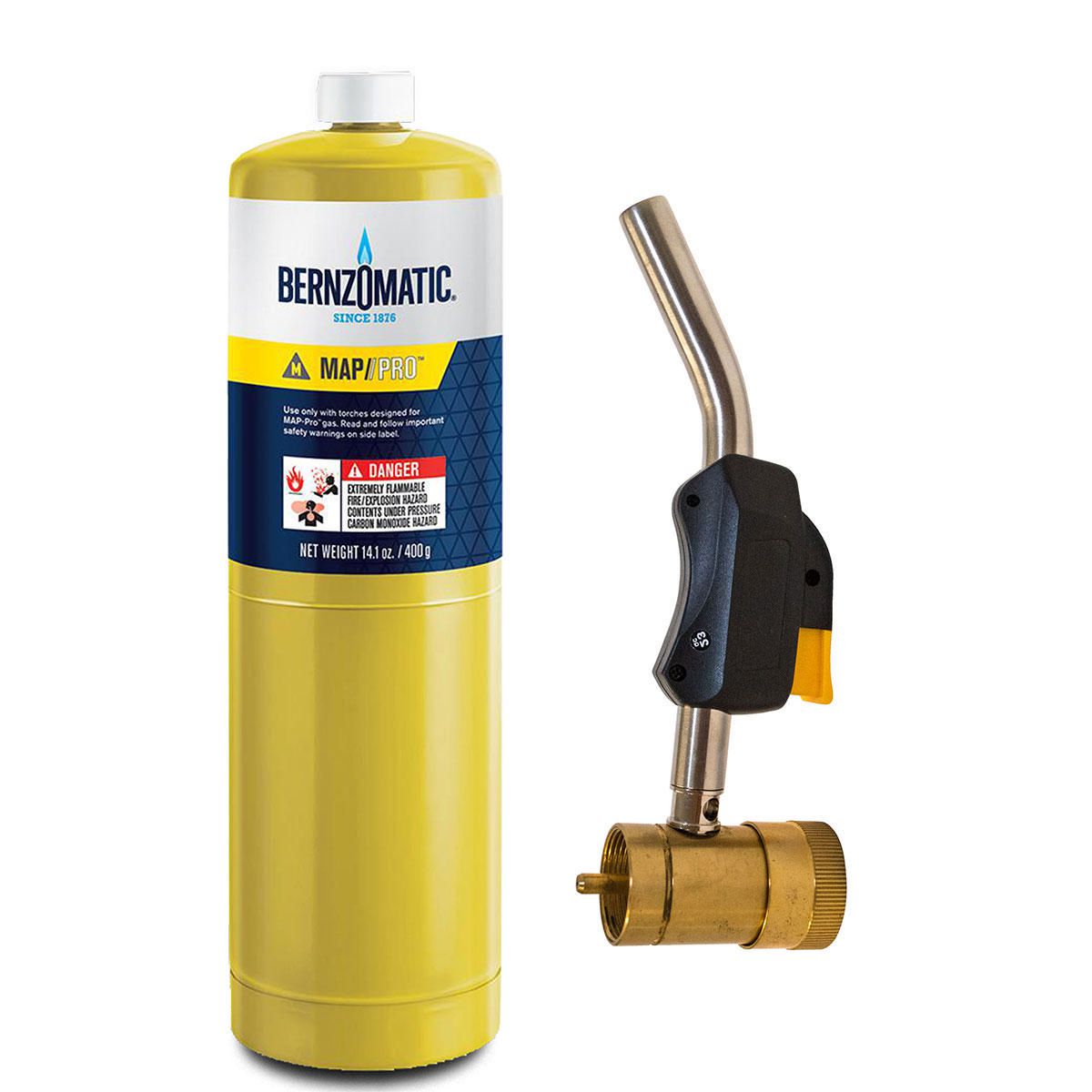 Bernzomatic Swivel Map-Pro Torch and Cylinder Kit 1811648