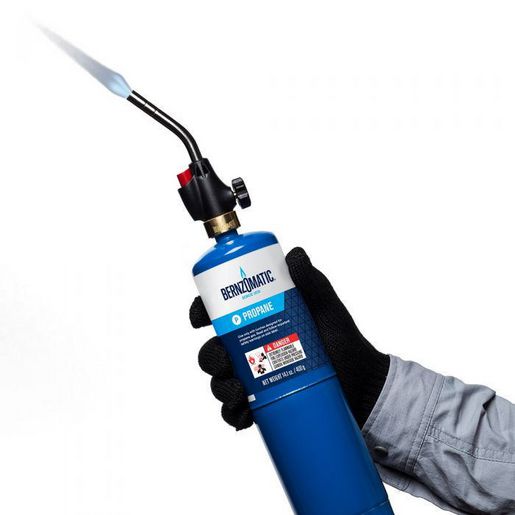Bernzomatic Webbed Flame Trigger Start Torch and Propane Kit WK2301TK